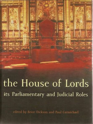 cover image of The House of Lords